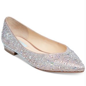 Betsey Johnson sparkle flats